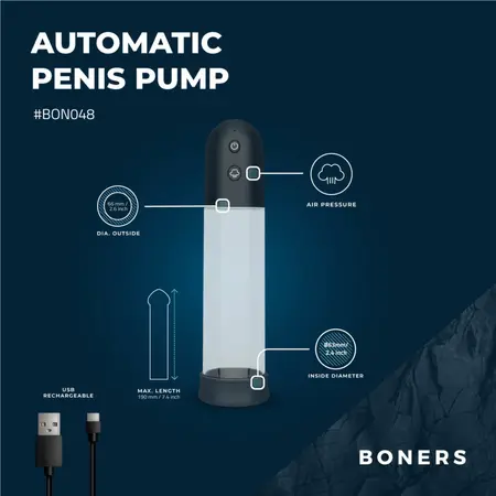 Boners Automatic Vacuum Pump & Intimate Training Device Transparent XL