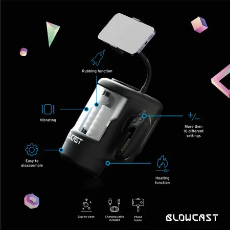 Blowcast WingXP Intimate Machine with Phone Holder and Multi-Function System