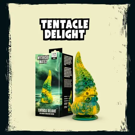 Mythical Mates Tentacle Delight Intimate Model Green-Yellow 22cm