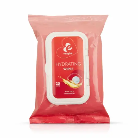 EasyGlide Moisturizing Intimate Wipes with Almond & Hemp Oils 10pcs