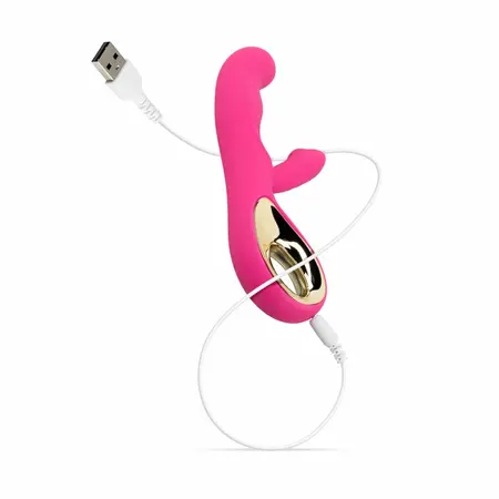 FeelzToys Tarzan Dual-Action Silicone Vibrator Pink USB Rechargeable