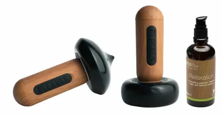 S2 Hot Stone Massage Wand - Handcrafted Bian Stone, 7 Modes, 4 Heat Levels