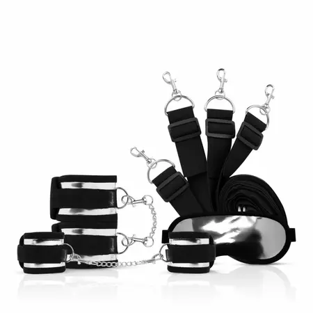 Loveboxxx Secret Pleasure Chest Silver Moon Set with Restraints & Mask