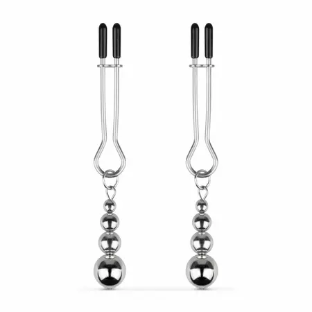 Bedroom Fantasies Silver Adjustable Pressure Nipple Clamp Set