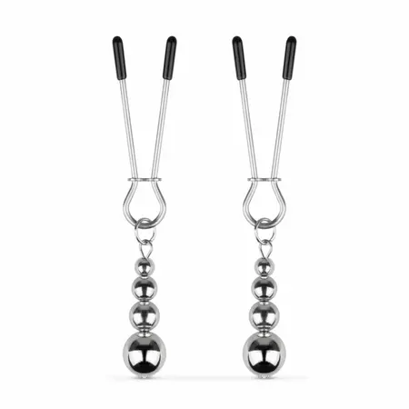 Bedroom Fantasies Silver Adjustable Pressure Nipple Clamp Set