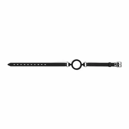 Bedroom Fantasies Silicone O-Gag Black - Adjustable Comfort Strap