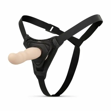 TOYJOY Strap-On System Adjustable Silicone Harness Black 18 cm