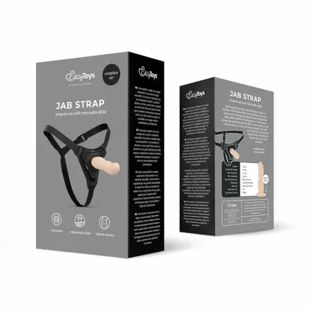 TOYJOY Strap-On System Adjustable Silicone Harness Black 18 cm