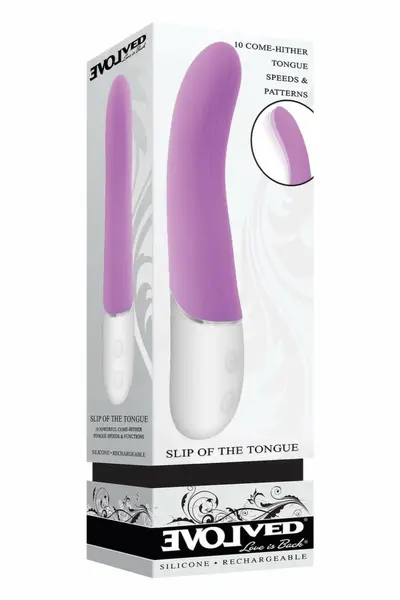 EVOLVED Slip of the Tongue Silicone Vibrator 10 Modes Waterproof 21cm