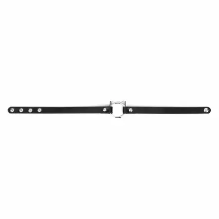Bedroom Fantasies Kitty Choker Black Faux Leather Adjustable Collar