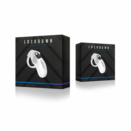 Master Series Lockdown Secure Cage Clear Medium Adjustable Fit