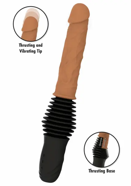 HIDDEN DESIRE INFERNO Double Thrusting Silicone Intimate Machine, Remote, 5cm