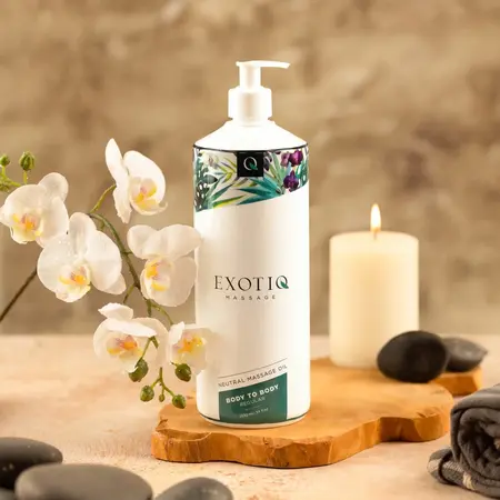 Exotiq Body to Body Massage Oil 1L - Silky Long-Lasting Formula