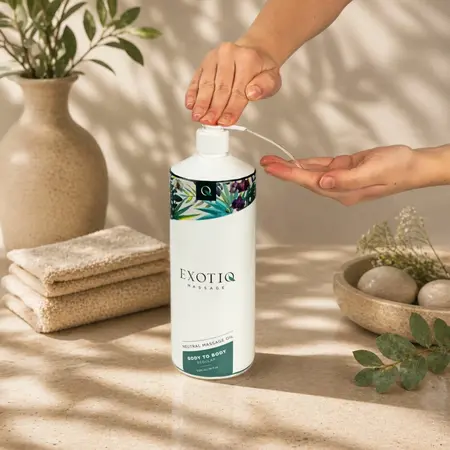 Exotiq Body to Body Massage Oil 1L - Silky Long-Lasting Formula