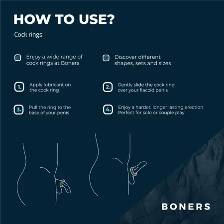 Boners Ergo Silicone Comfort Ring - Flexible Anatomical Design