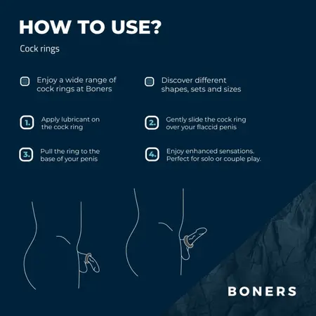 Boners Ergo Silicone Comfort Ring - Flexible Anatomical Design