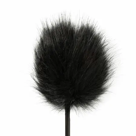 EasyToys 2-in-1 Black Dual-Ended Feather Tickler & Whip 39 cm