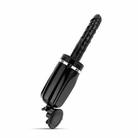 Teazers Thrusting Silicone Intimate Machine with Suction Cup Black 23cm