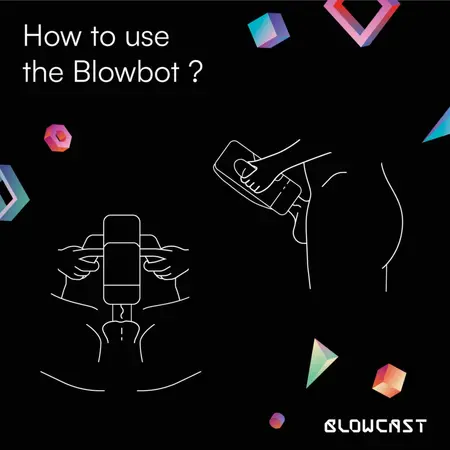 BLOWCAST Blowbot Automatic Intimate Device with Heating & 20 Modes