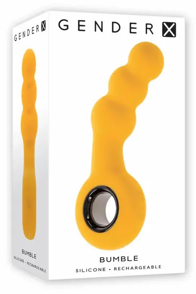 GENDER X BUMBLE Vibrating Plug Silicone 12 Modes Waterproof Black