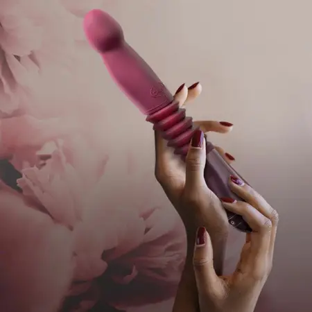 Blush Temptasia Trixie Thrusting Silicone Device Wine Red 25.5-28.5cm