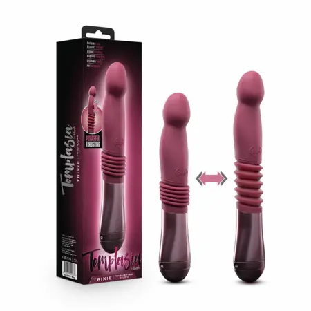Blush Temptasia Trixie Thrusting Silicone Device Wine Red 25.5-28.5cm