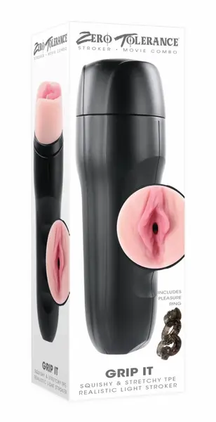 Evolved Grip It Light Intimate Device with C-Shaped Vibrating Ring Pink