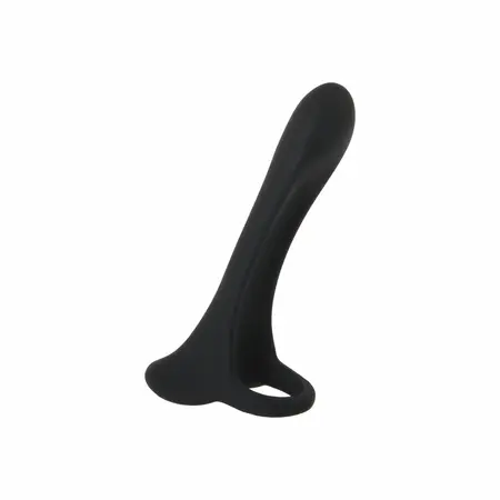 Evolved Cock Armor Rechargeable Silicone Vibrating Ring Black