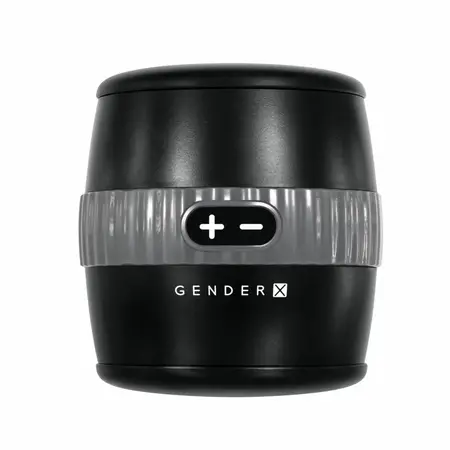 Evolved Barrel of Fun Black Dual-Sided Intimate Machine, 12 Modes