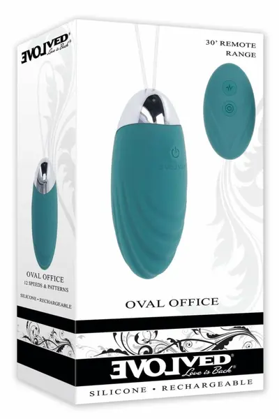 EVOLVED OVAL OFFICE Remote-Control Intimate Egg 12 Modes Waterproof