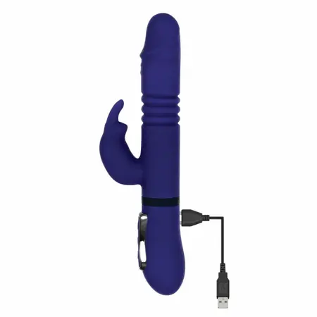 Evolved All in One Rabbit Multi-Function Vibrator Royal Blue Rechargeable