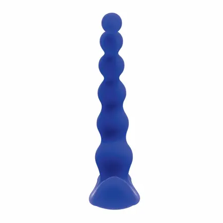 Beaded Pleasure силиконов вибратор с топчета, син, 10 скорости, USB