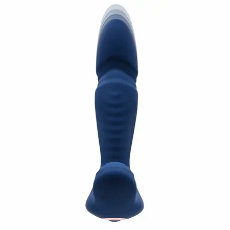 Evolved True Blue Dual Motor Vibrating Massager Blue Silicone