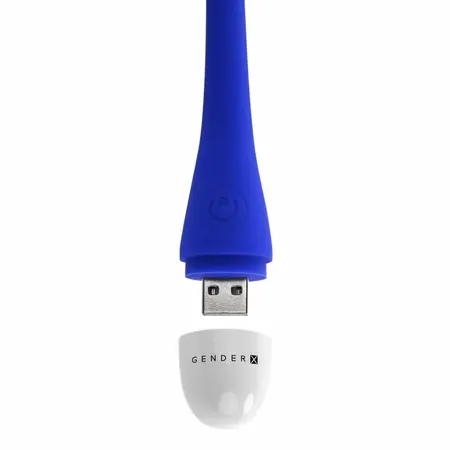 Evolved Play Ball Blue - Vibrating Intimate Device with Thrusting Action