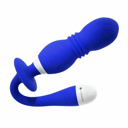 Evolved Play Ball Blue - Vibrating Intimate Device with Thrusting Action