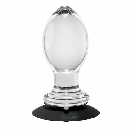 Evolved Crystal Ball Plug - Clear Silicone Base, Smooth Plastic Shape