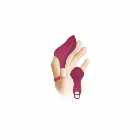 Frisky Finger компактен акумулаторен вибратор за пръст, розов