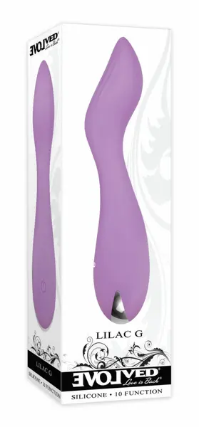Evolved Lilac G-spot Silicone Vibrator Compact Waterproof 10 Modes