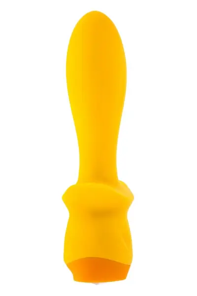 Mellow Yellow гъвкав силиконов вибриращ анален разширител, жълт, USB, 13,5 см