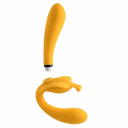 Evolved The Monarch Strapless Vibrating System Yellow Silicone USB