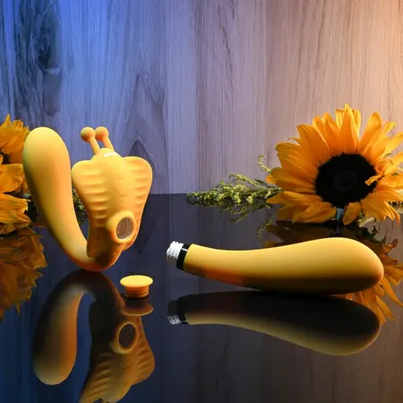 Evolved The Monarch Strapless Vibrating System Yellow Silicone USB