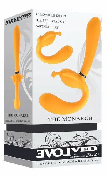 Evolved The Monarch Strapless Vibrating System Yellow Silicone USB