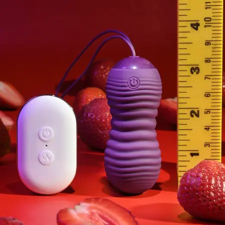 Evolved Eager Egg Remote-Controlled Vibrating Device Purple Waterproof