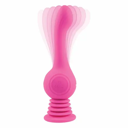 Evolved Gyro Vibe Pink Rechargeable Silicone Intimate Device 19cm