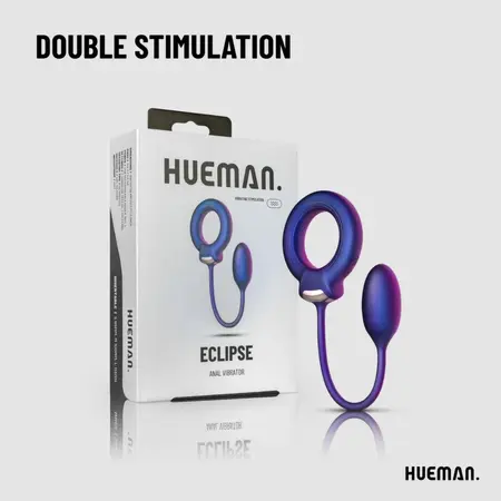 Hueman Vibrating Dual-Purpose Ring with Anal Ball Attachment