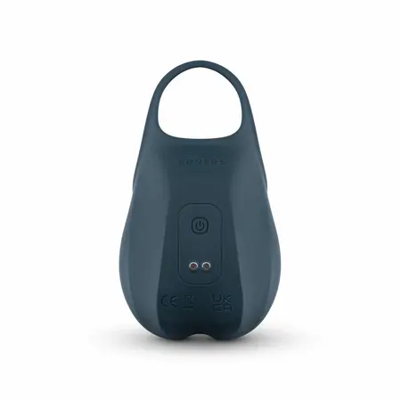 Boners Blue Stimulating Silicone Ring & Pouch 10-Mode Waterproof System