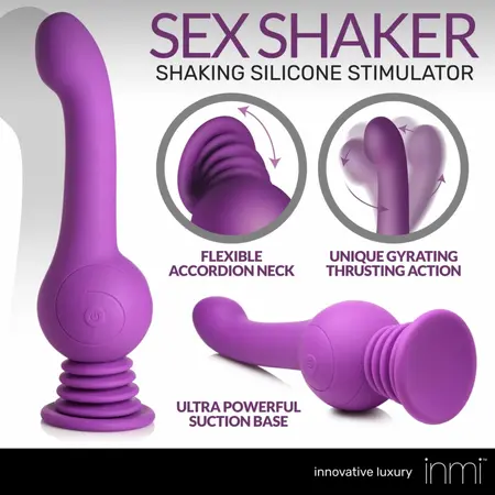 IN Silicone Intimate Motion Device Purple - Rotating & Thrusting, USB Rechargeable