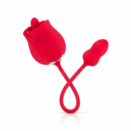 Teazers Rose Duo Rechargeable Intimate Device with Dual Motors Pink