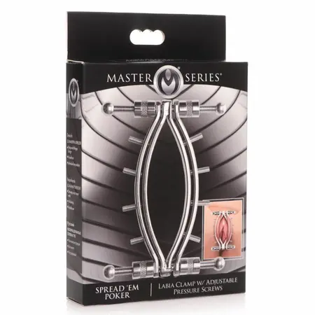 Master Series Spread 'Em Poker Adjustable Stainless Steel Intimate Clamp