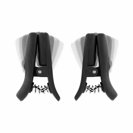 Bedroom Fantasies Vibrating Nipple Clamps Black - Wireless Adjustable Set